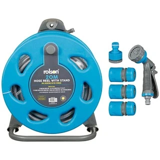 B&M Rolson Hose Reel With Stand 20m