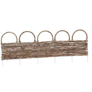 Deluxe Rattan Border Fence 92 X 28cm