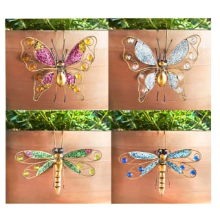 B&M Glitter Plant Pot Hook - Pink Butterfly - Image 2