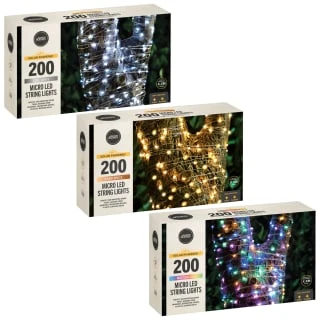 Solar Powered Micro LED Lights 200pk - Warm White - Image 4