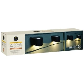 Solar Powered Down Lights - White LED 4pk - Image 2