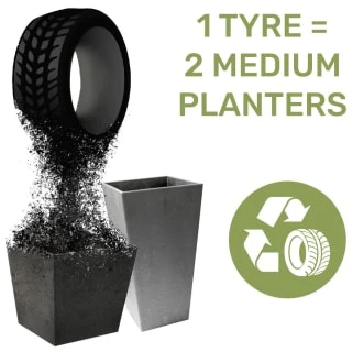 B&M Octavia Planter 28cm - Pewter - Image 4