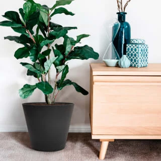 B&M Octavia Planter 28cm - Pewter - Image 2