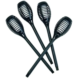 Morocco Solar Powered Flame Effect Post Lights 4pk - Image 3