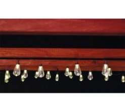 Solar Powered Slim Bulb String Lights 30pk - Warm White