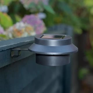 Solar Powered Fence & Gutter Lights - Black 4pk - Image 2