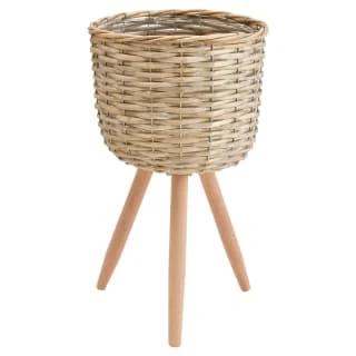 B&M Woven Washed Planter On Legs