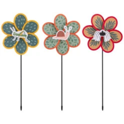 B&M Kids Insect Windmill Stakes 3pk